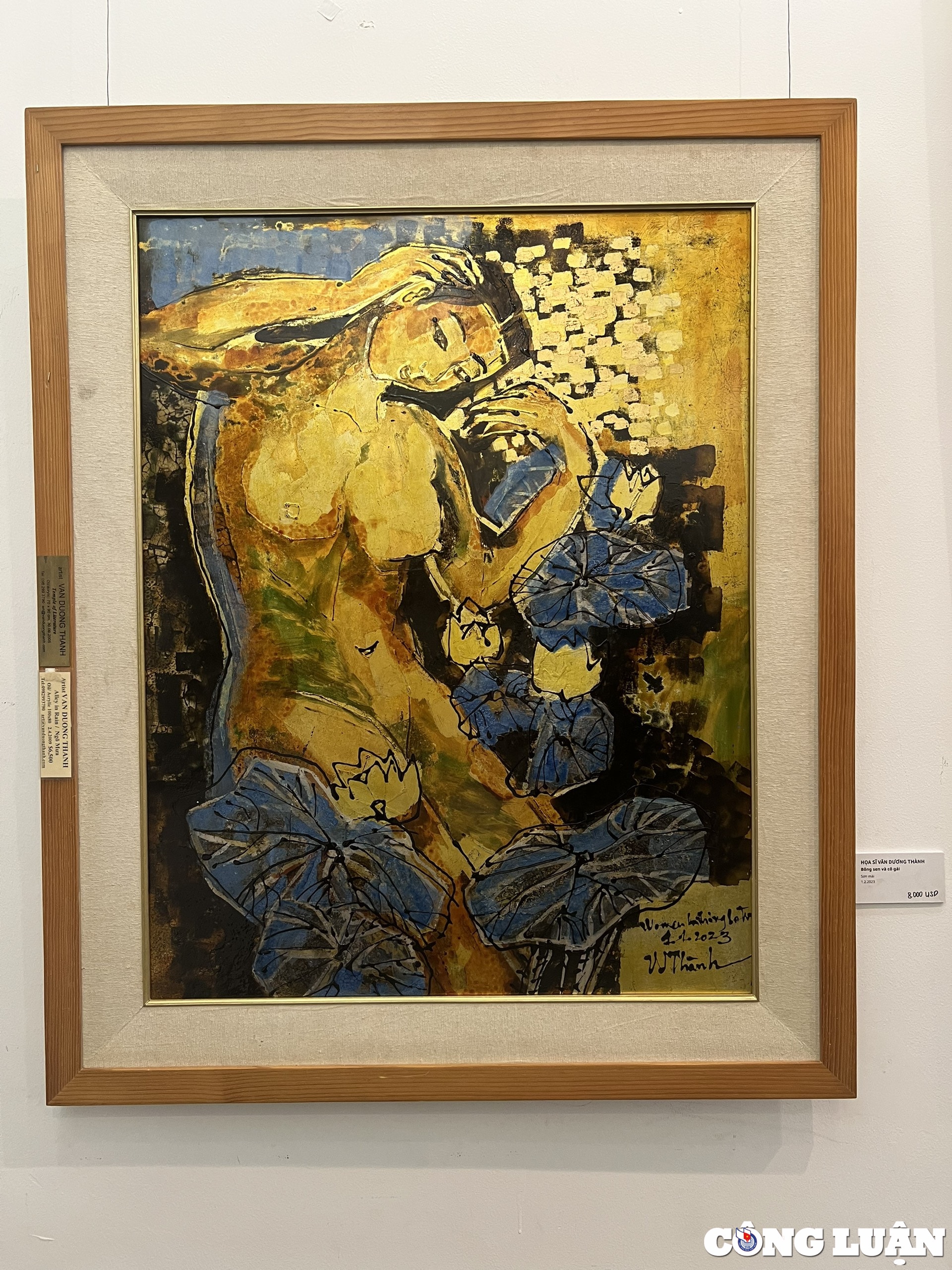 hoa si van duong thanh julia oh mo trien lam cuoc vien du cua sac mau hinh 7
