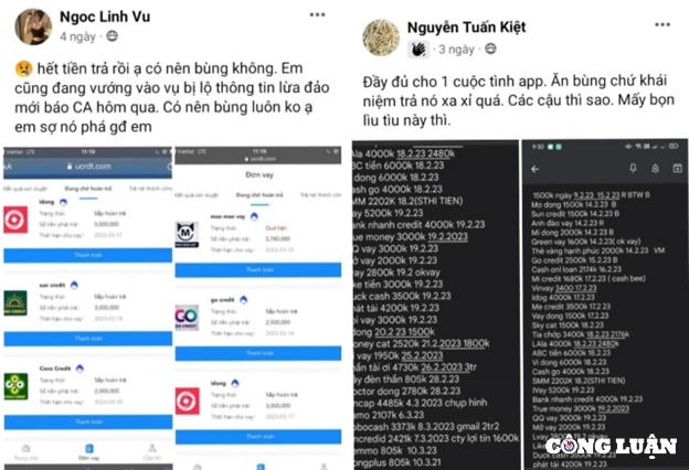 tran ngap cac hoi nhom tren mang xa hoi chia se cach bung tien vay no hinh 2