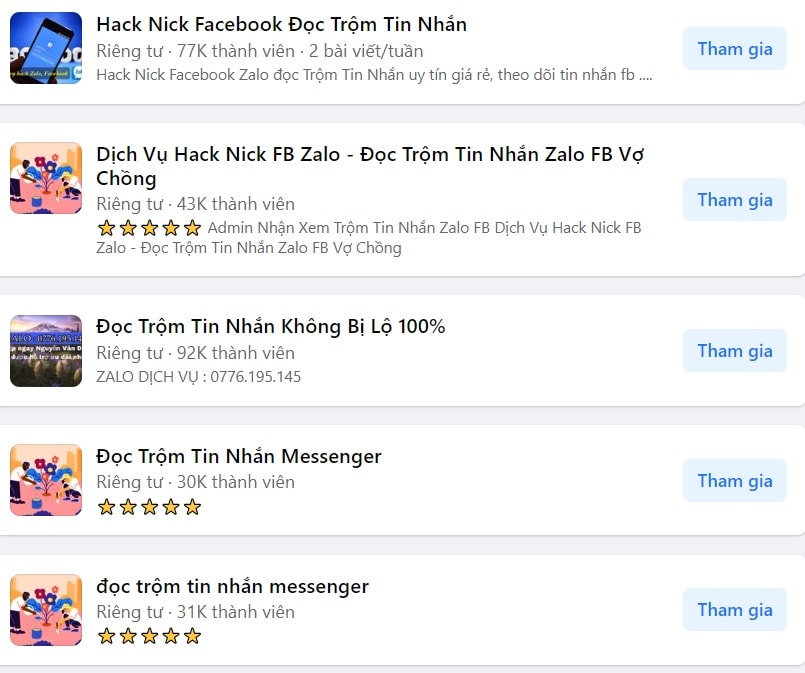 dich vu doc trom tin nhan zalo facebook hau het la lua dao hinh 1