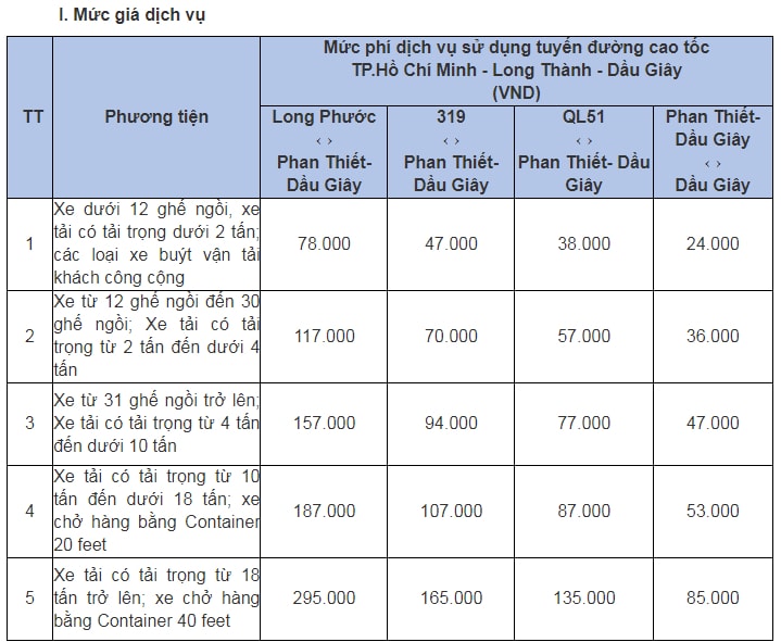bo sung muc phi dich vu cao toc tpho chi minh long thanh dau giay hinh 2