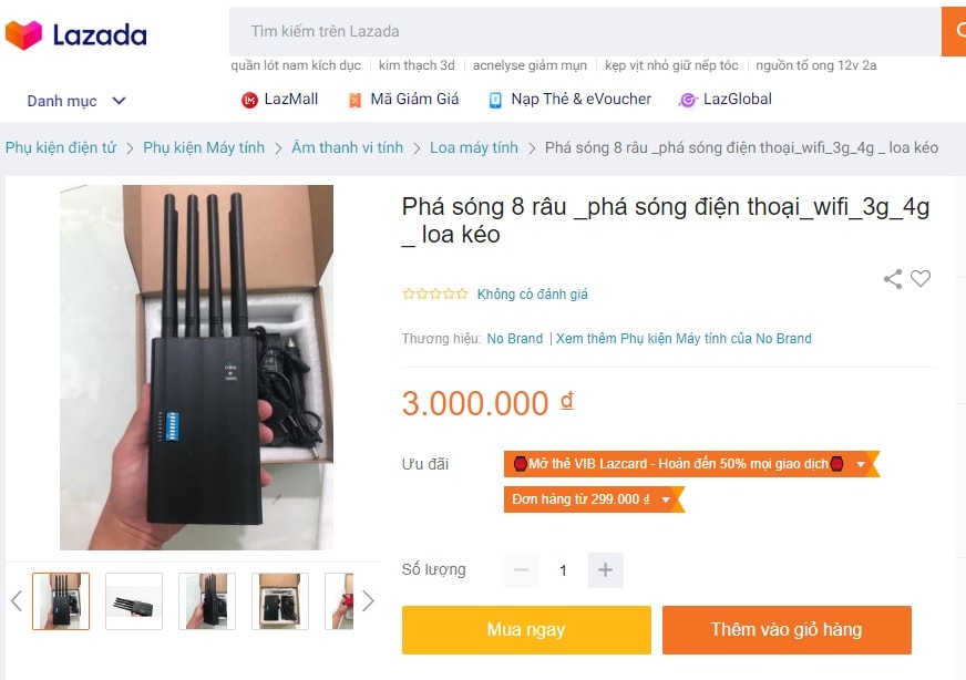 nhieu thiet bi gay nhieu pha song bi cam kinh doanh duoc ban cong khai tren lazada hinh 2
