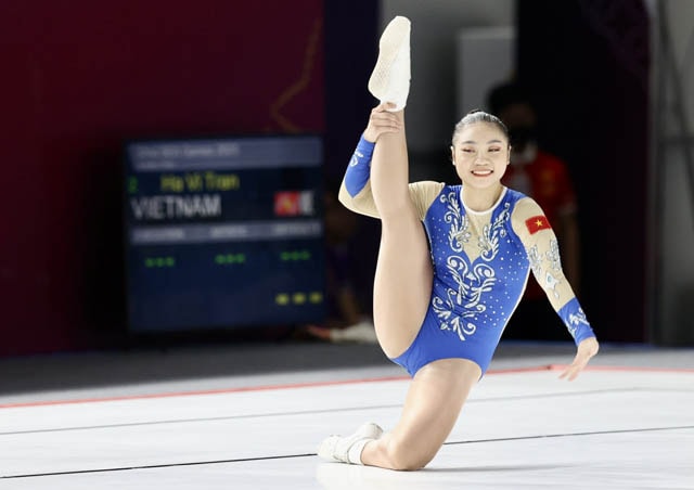 nhat ky sea games 32 ngay thi dau 13 5 an tuong lan va aerobic hinh 1
