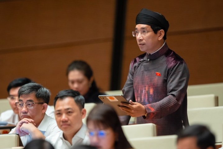 de xuat quoc hoi cho dai bieu nam mac ao dai ngu than tai hoi nghi su kien hinh 1