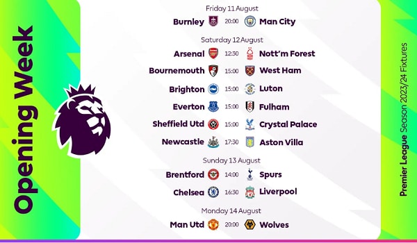 cong bo lich thi dau vong 1 ngoai hang anh 2023 24 man city gap burnley chelsea dai chien liverpool hinh 3