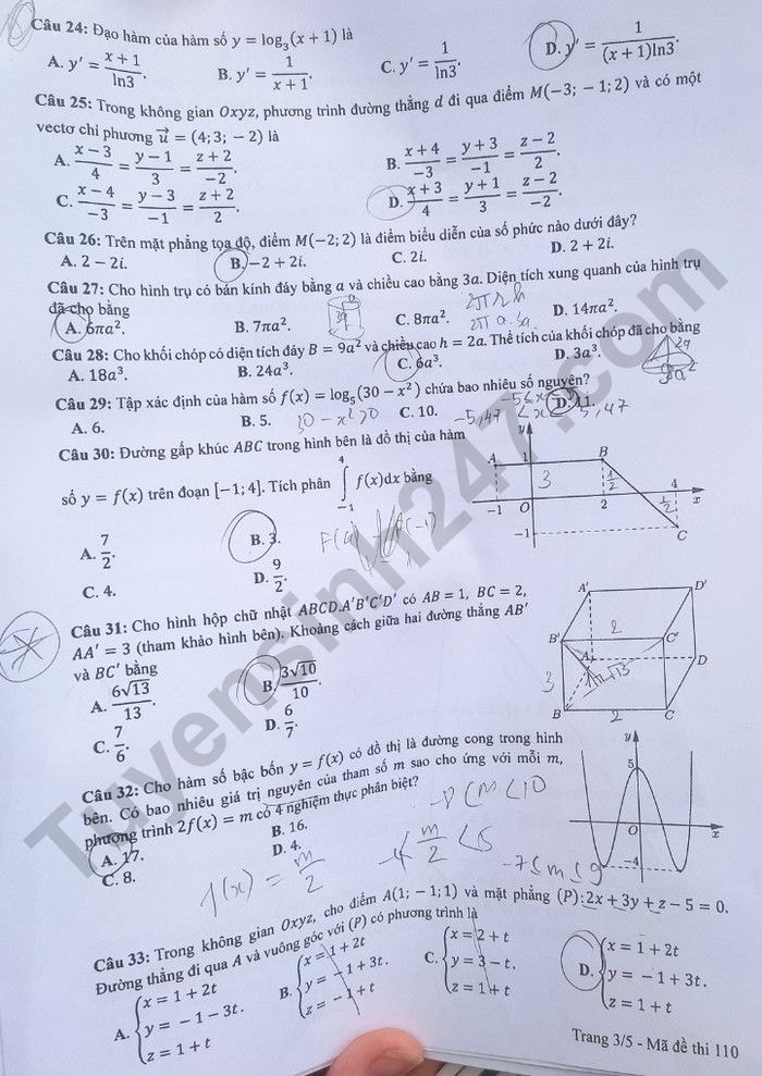 de thi tot nghiep thpt 2023 mon toan ma de 110 hinh 3