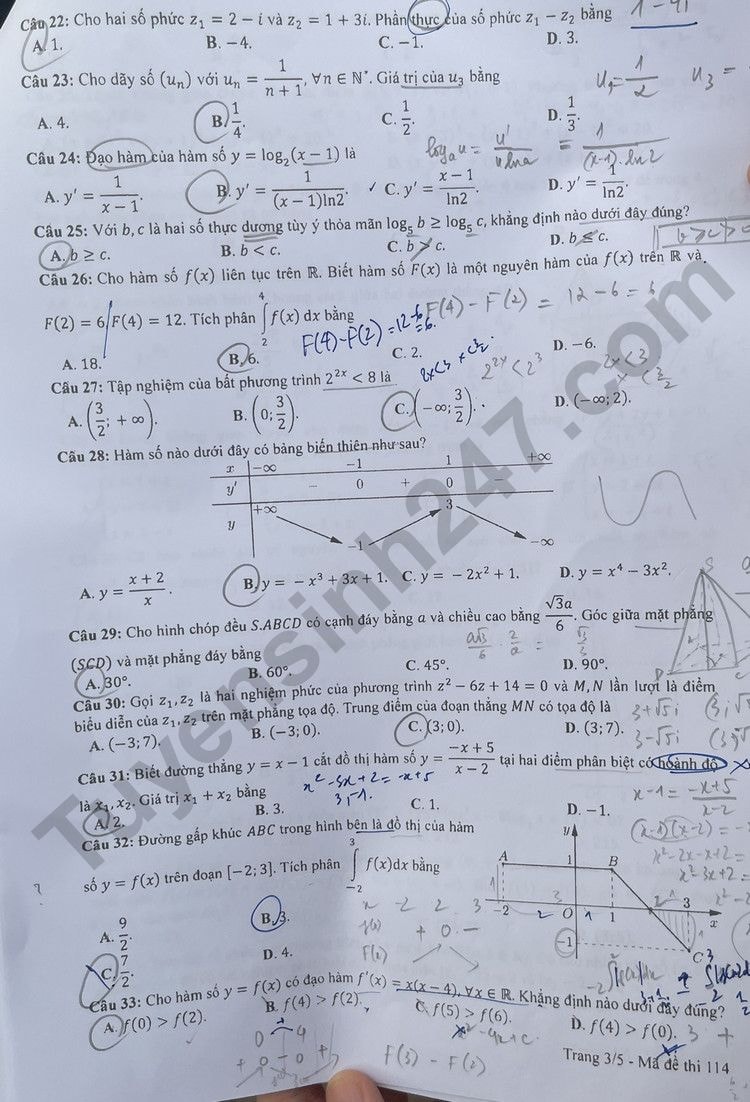 de thi tot nghiep thpt 2023 mon toan ma de 114 hinh 3