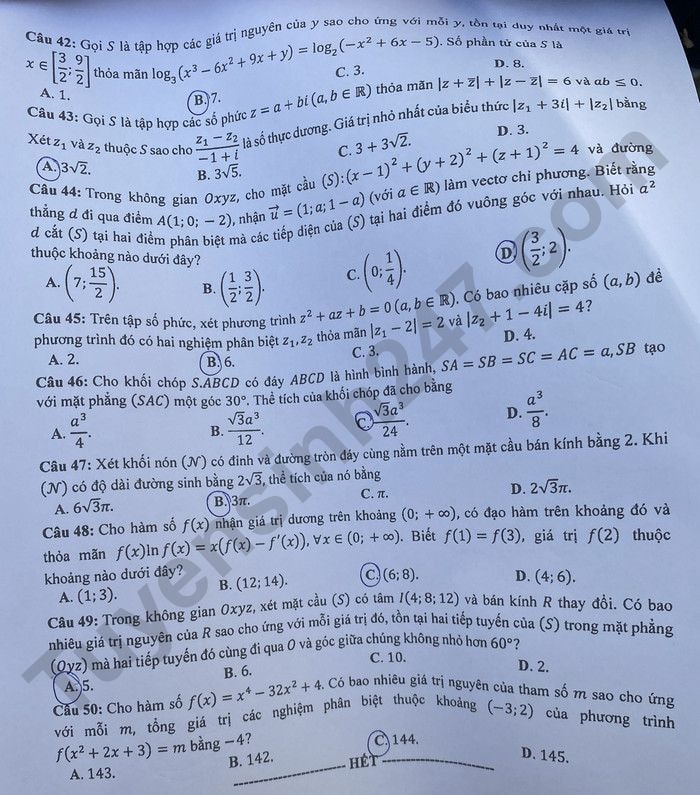 de thi tot nghiep thpt 2023 mon toan ma de 115 hinh 5