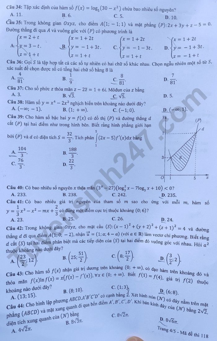 de thi tot nghiep thpt 2023 mon toan ma de 118 hinh 4