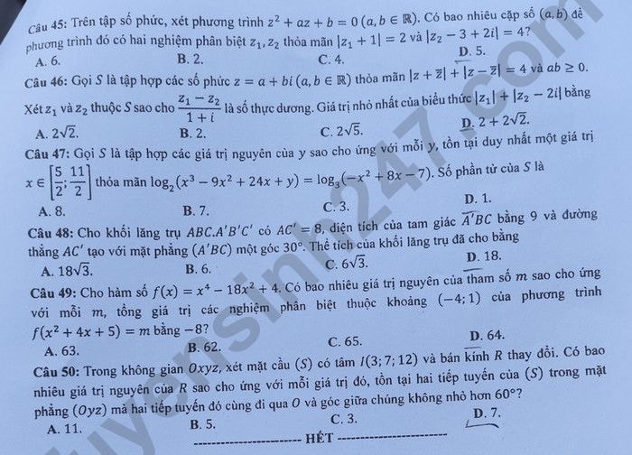 de thi tot nghiep thpt 2023 mon toan ma de 118 hinh 5