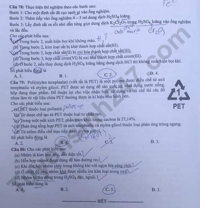de thi tot nghiep thpt 2023 mon hoa hoc ma de 202 hinh 4