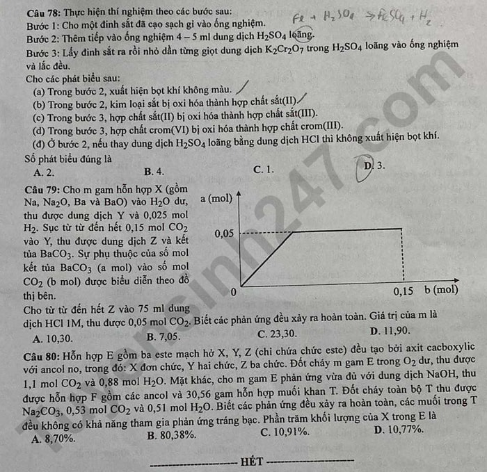 de thi tot nghiep thpt 2023 mon hoa hoc ma de 206 hinh 4