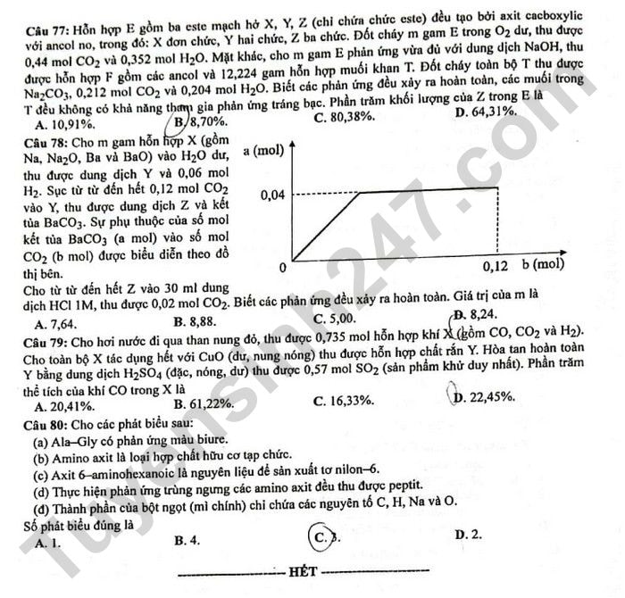 de thi tot nghiep thpt 2023 mon hoa hoc ma de 207 hinh 4