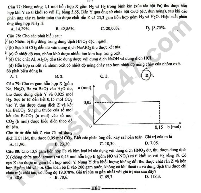 de thi tot nghiep thpt 2023 mon hoa hoc ma de 214 hinh 4
