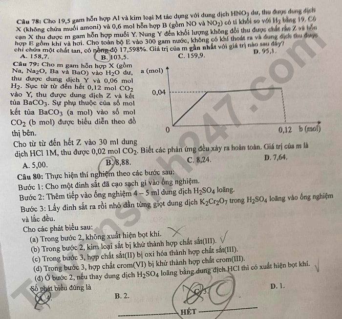 de thi tot nghiep thpt 2023 mon hoa hoc ma de 215 hinh 4