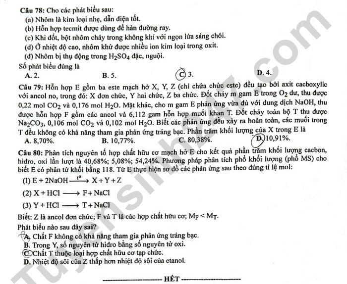de thi tot nghiep thpt 2023 mon hoa hoc ma de 218 hinh 4