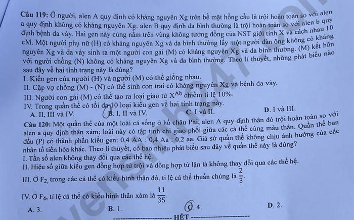 de thi tot nghiep thpt 2023 mon sinh hoc ma de 209 hinh 6