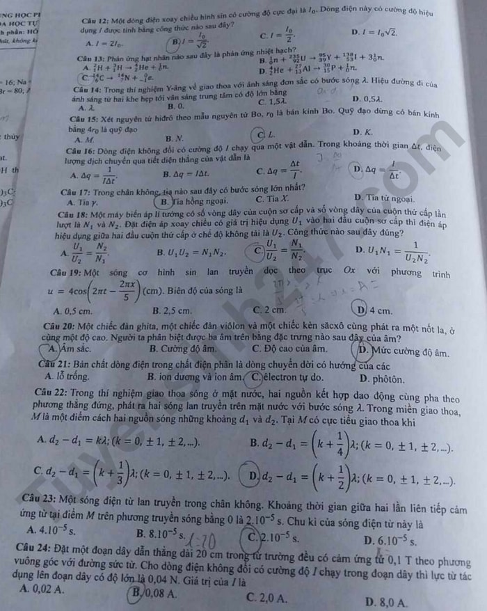 de thi tot nghiep thpt 2023 mon vat ly ma de 204 hinh 2