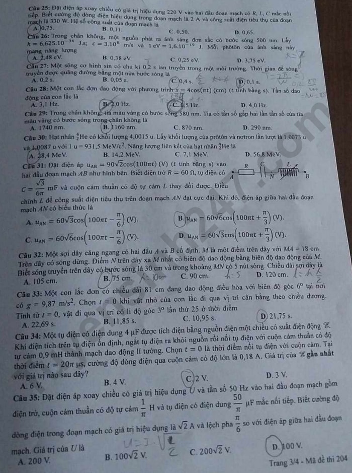 de thi tot nghiep thpt 2023 mon vat ly ma de 204 hinh 3
