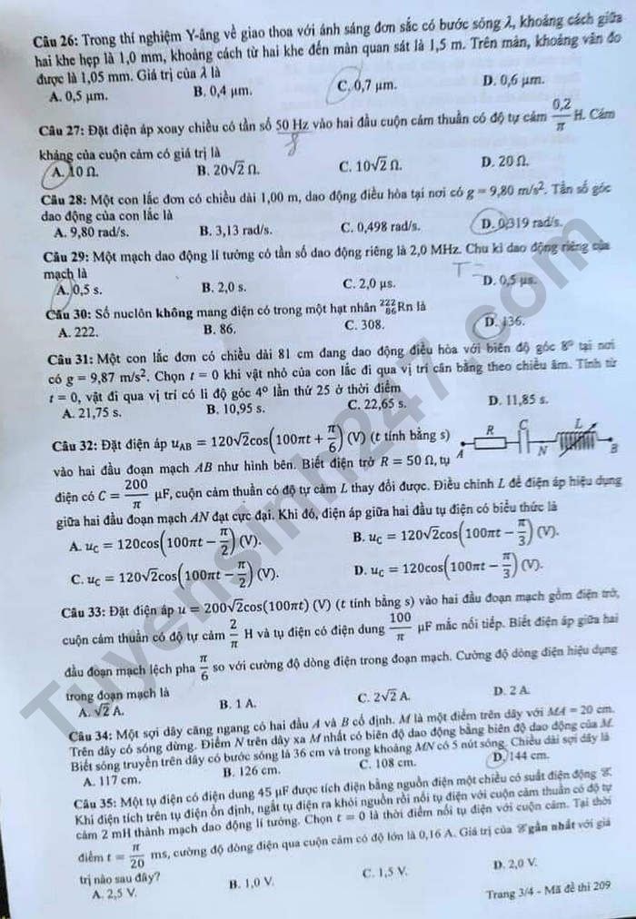 de thi tot nghiep thpt 2023 mon vat ly ma de 209 hinh 3