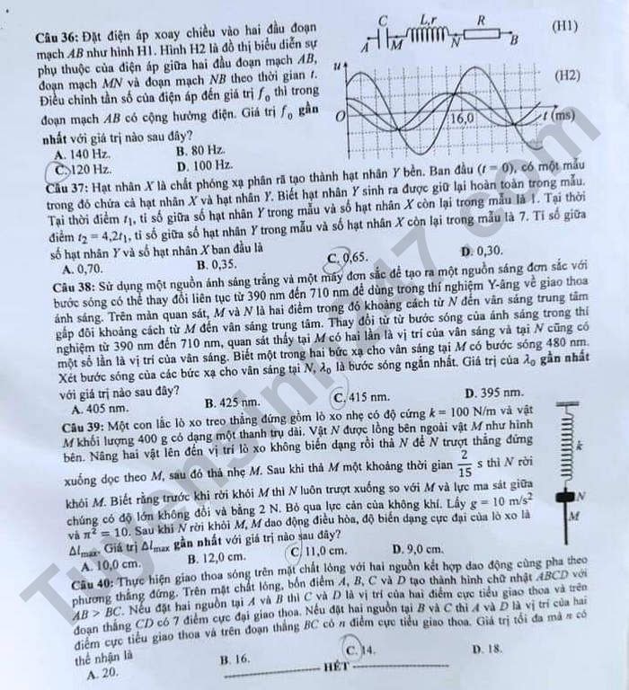 de thi tot nghiep thpt 2023 mon vat ly ma de 209 hinh 4