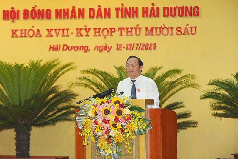 hdnd tinh hai duong khoa xvii ky hop thu 16 thong qua 23 nghi quyet quan trong hinh 1