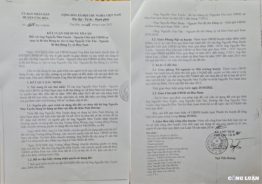 bai 2 loay hoay xu ly bi thu nguyen bi thu dang uy xa hoa nam chiem dat cong hinh 1