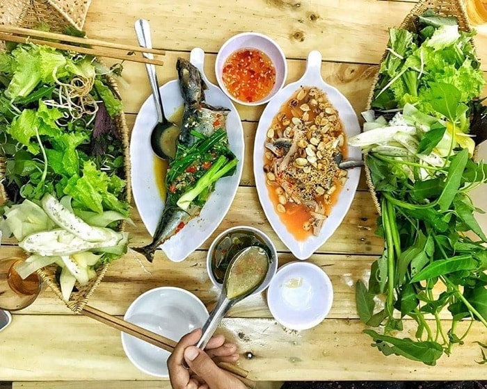 hap dan mon ca nuc cuon banh trang da nang hinh 1