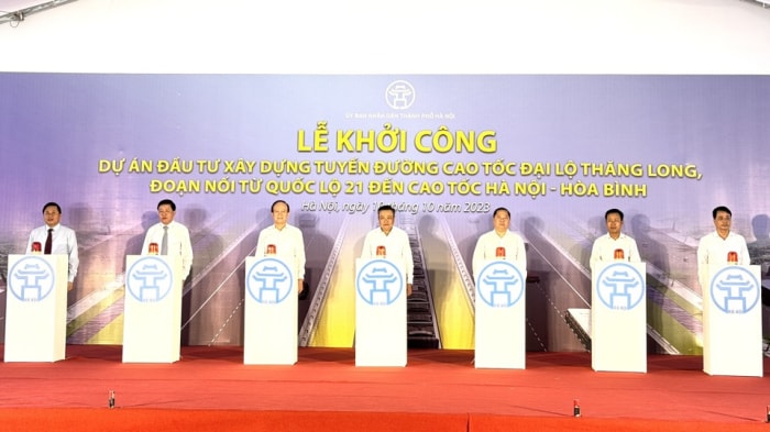 khoi cong tuyen duong noi cao toc dai lo thang long den cao toc hoa lac hoa binh hinh 1