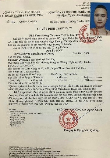 truy na doi tuong gia danh cong an goi dien thoai uy hiep bi hai chuyen tien hinh 1