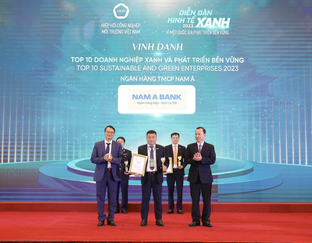 nam a bank top 10 doanh nghiep xanh va phat trien ben vung hinh 1