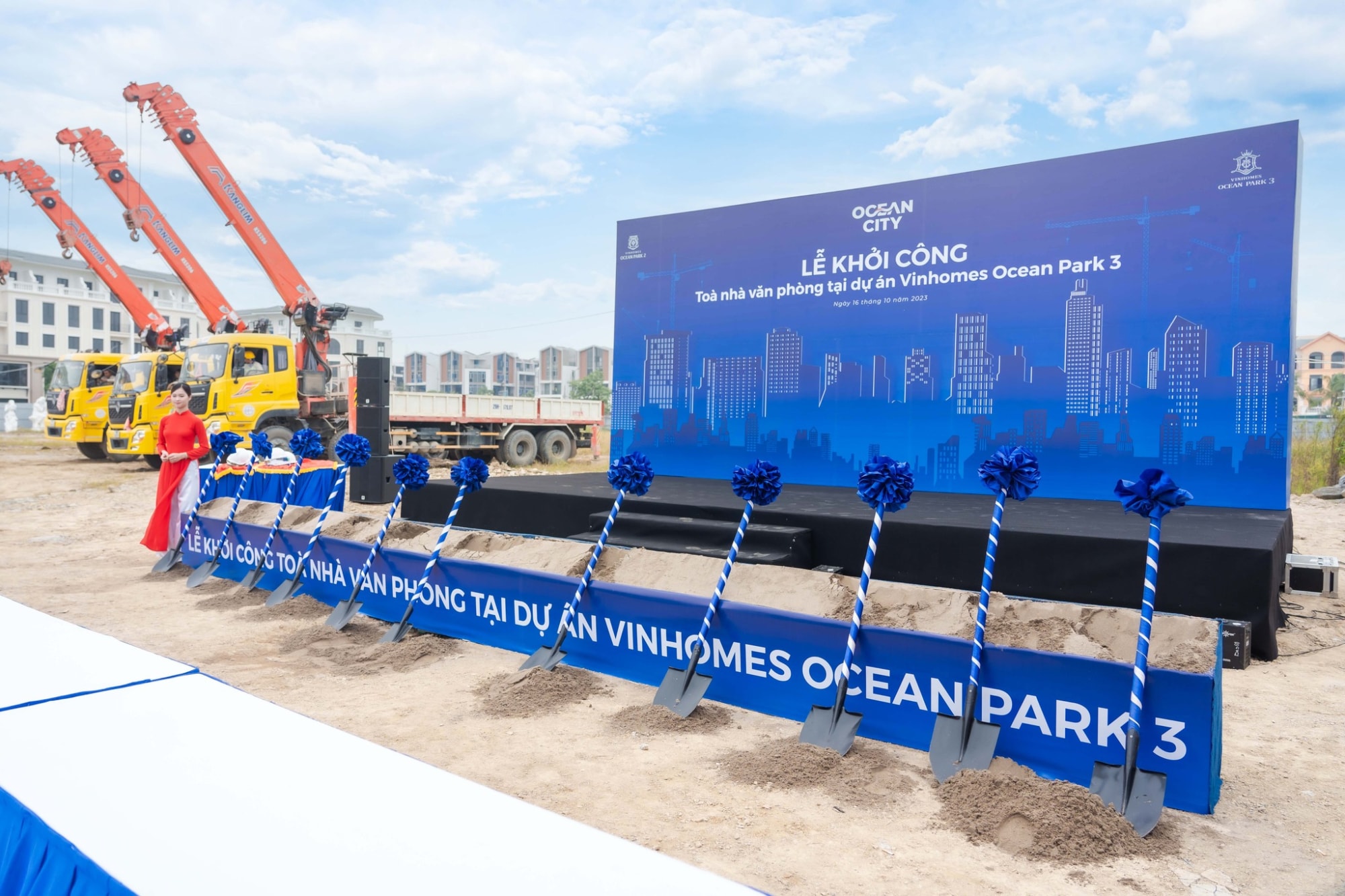 vinhomes khoi cong xay dung toa van phong tai tam diem giua vinhomes ocean park 2 va 3 hinh 2