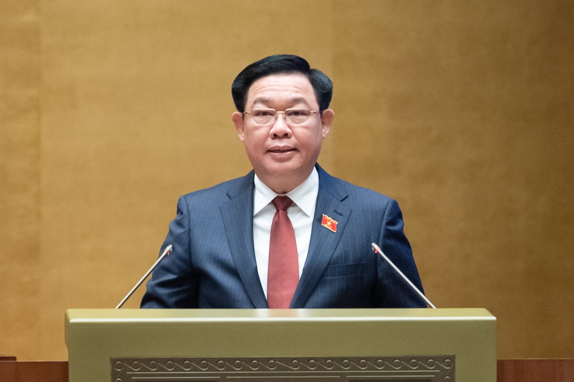 toan van phat bieu cua chu tich quoc hoi vuong dinh hue khai mac ky hop thu 6 quoc hoi khoa xv hinh 4