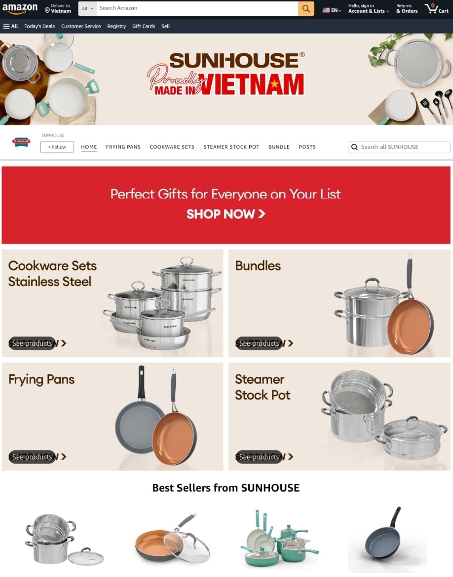 dai dien cap cao tap doan amazon global selling tham va lam viec tai nha may sunhouse hinh 4