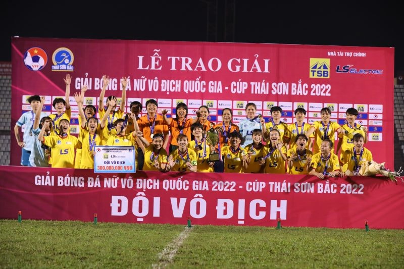 doi vo dich giai bong da nu quoc gia 2023 se nhan muc thuong ky luc hinh 1