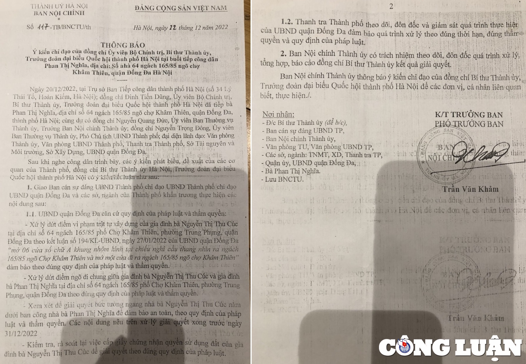 ha noi vi sao quan dong da cham bao cao ket qua xu ly vi pham hinh 1