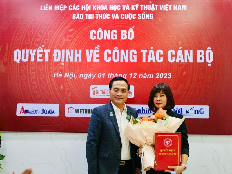 ba nguyen thi mai huong duoc bo nhiem giu chuc tong bien tap bao tri thuc va cuoc song hinh 1