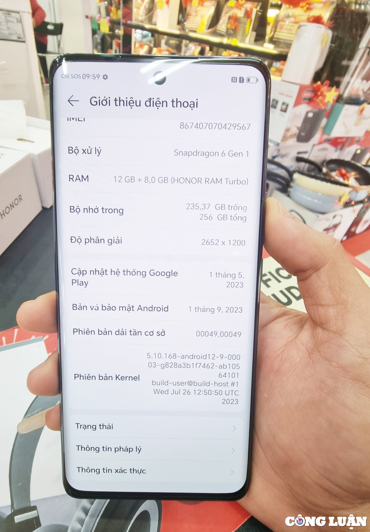 honor x9b  dat chuan 5 sao chong va dap tu sgs thuy si hinh 4