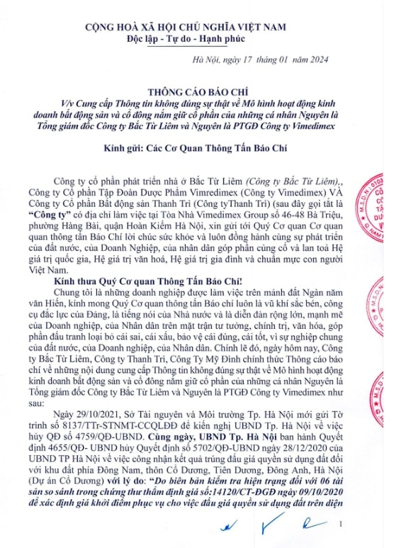 thong tin moi ve vu dau gia dat o dong anh hinh 1