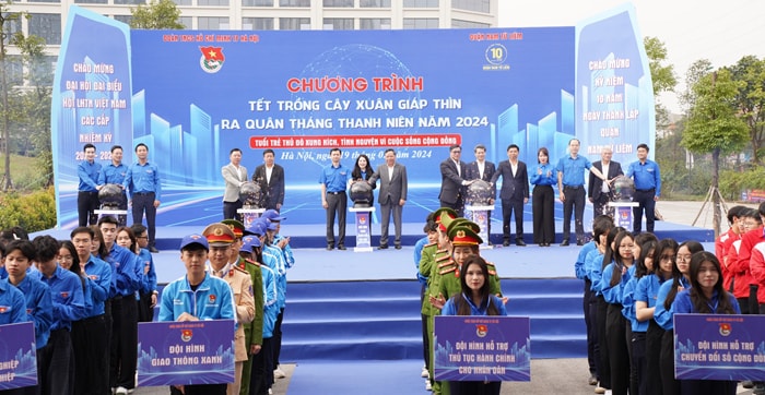 ha noi phat dong tet trong cay xuan giap thin va ra quan thang thanh nien nam 2024 hinh 1