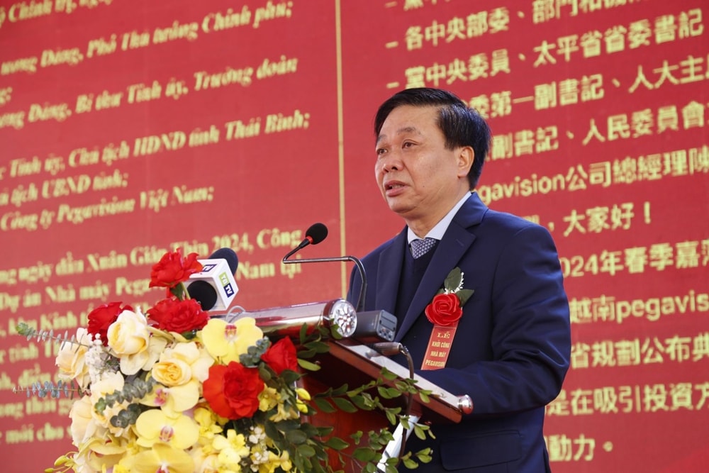 thai binh khoi cong du an nha may pegavision viet nam voi von dau tu 200 trieu usd hinh 2