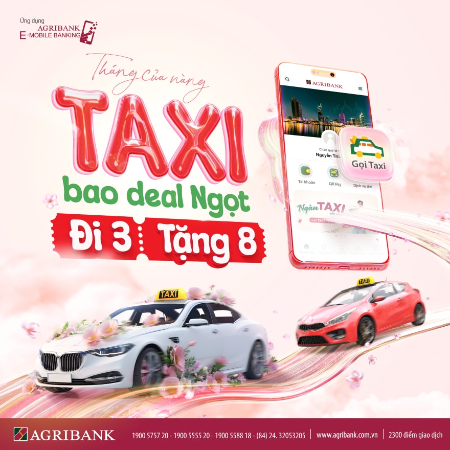 thang cua nang uu dai lon tang ngay 50000 dong khi goi taxi tren agribank e mobile banking hinh 1
