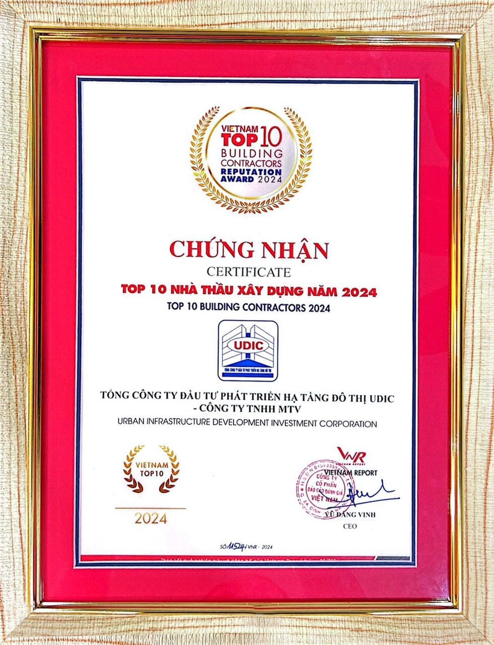 udic lan thu 6 duoc vinh danh top 10 nha thau xay dung nam 2024 hinh 4