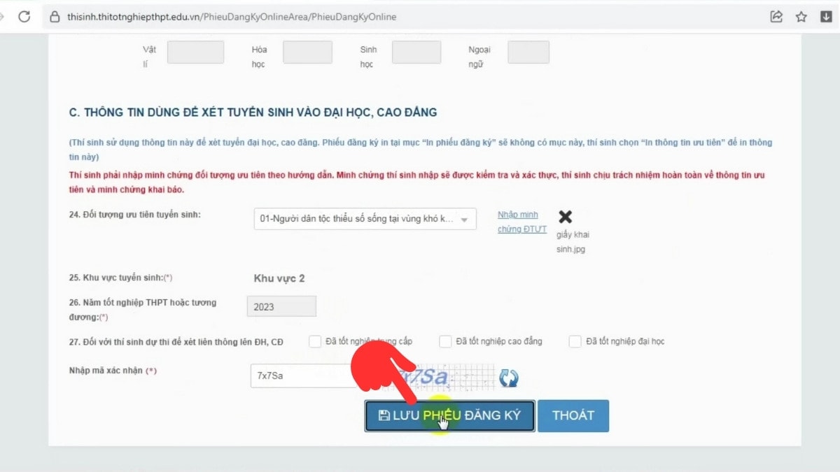 huong dan dang ky thi tot nghiep thpt nam 2024 truc tuyen hinh 8
