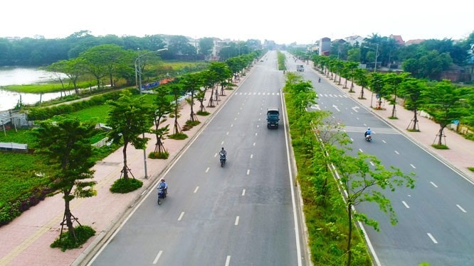 ha noi phe duyet duong 4 lan xe tu de song hong den khu do thi thach ban hinh 1