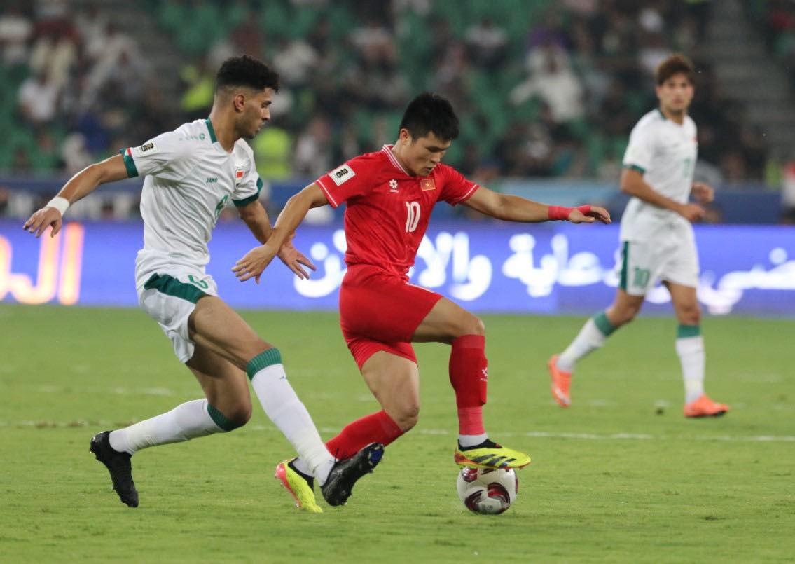 doi tuyen viet nam thua iraq o vong loai 2 world cup 2026 hinh 1