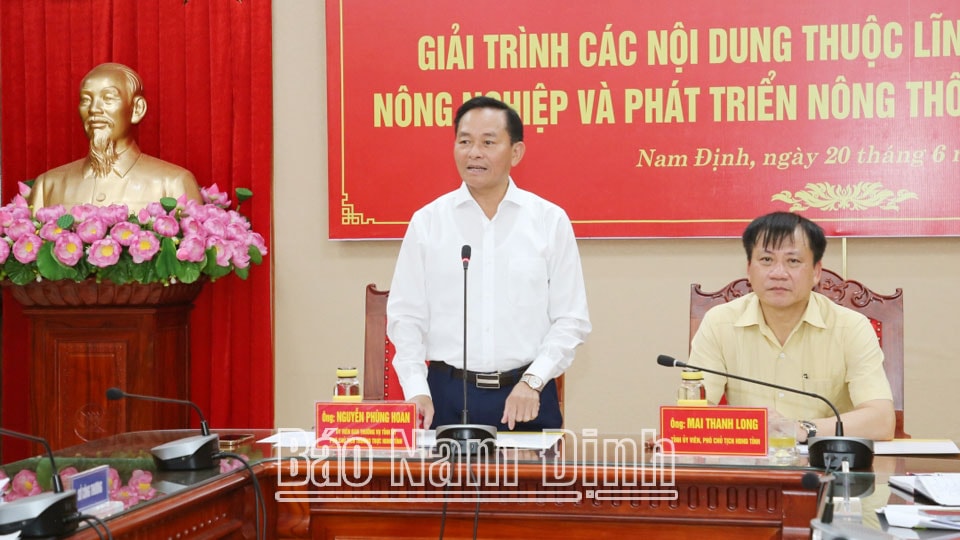 thuong truc hdnd tinh nam dinh to chuc phien giai trinh cac noi dung quan trong hinh 1