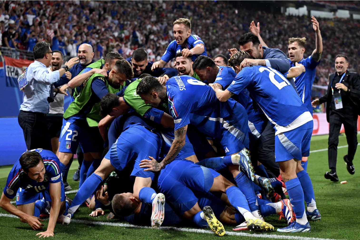 hoa kich tinh voi croatia italia gianh ve vao vong 1 8 euro 2024 hinh 1