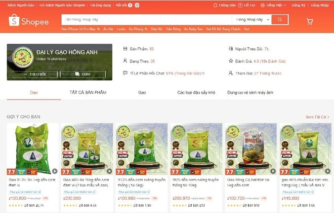 bac ninh phat hien gao st25 gia tren shopee hinh 1