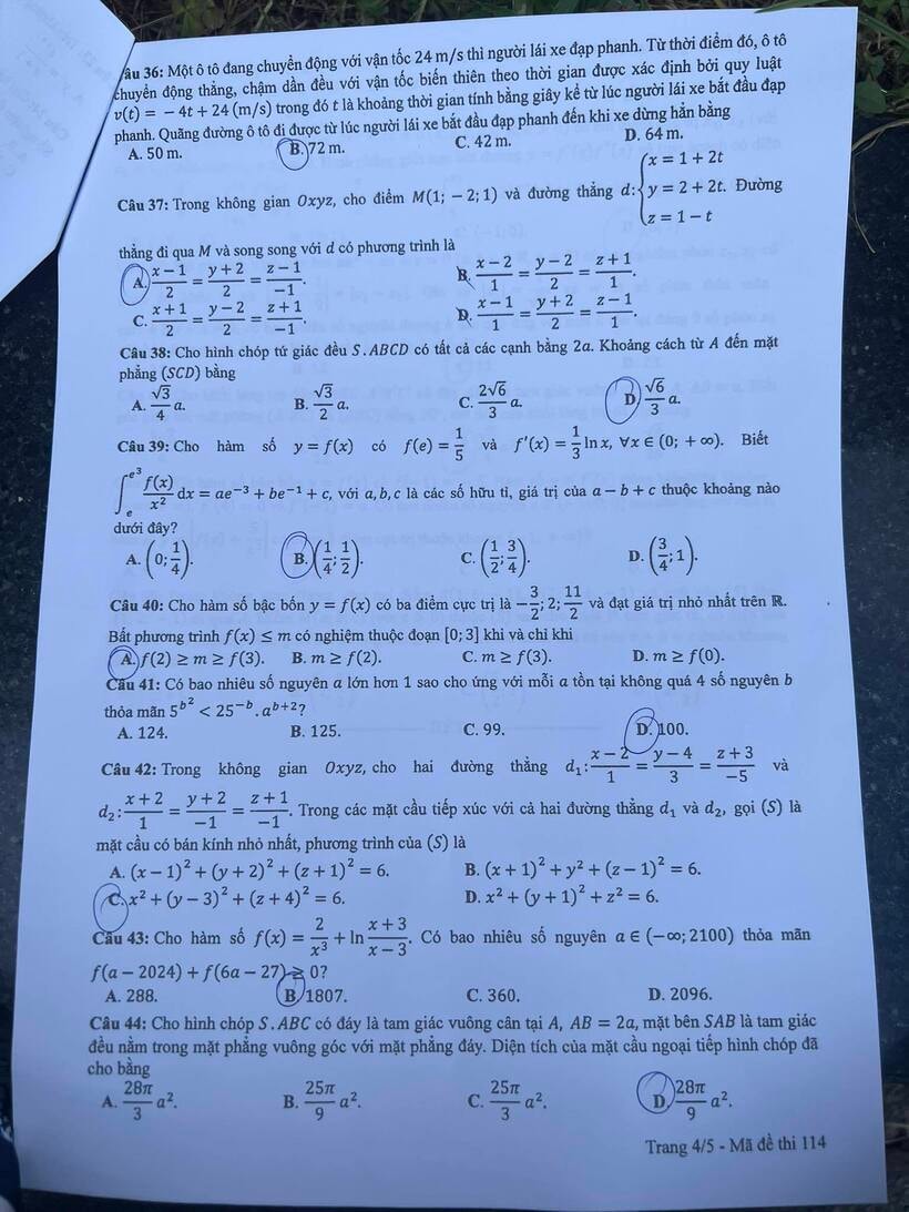 de thi tot nghiep thpt 2024 mon toan ma de 114 hinh 4