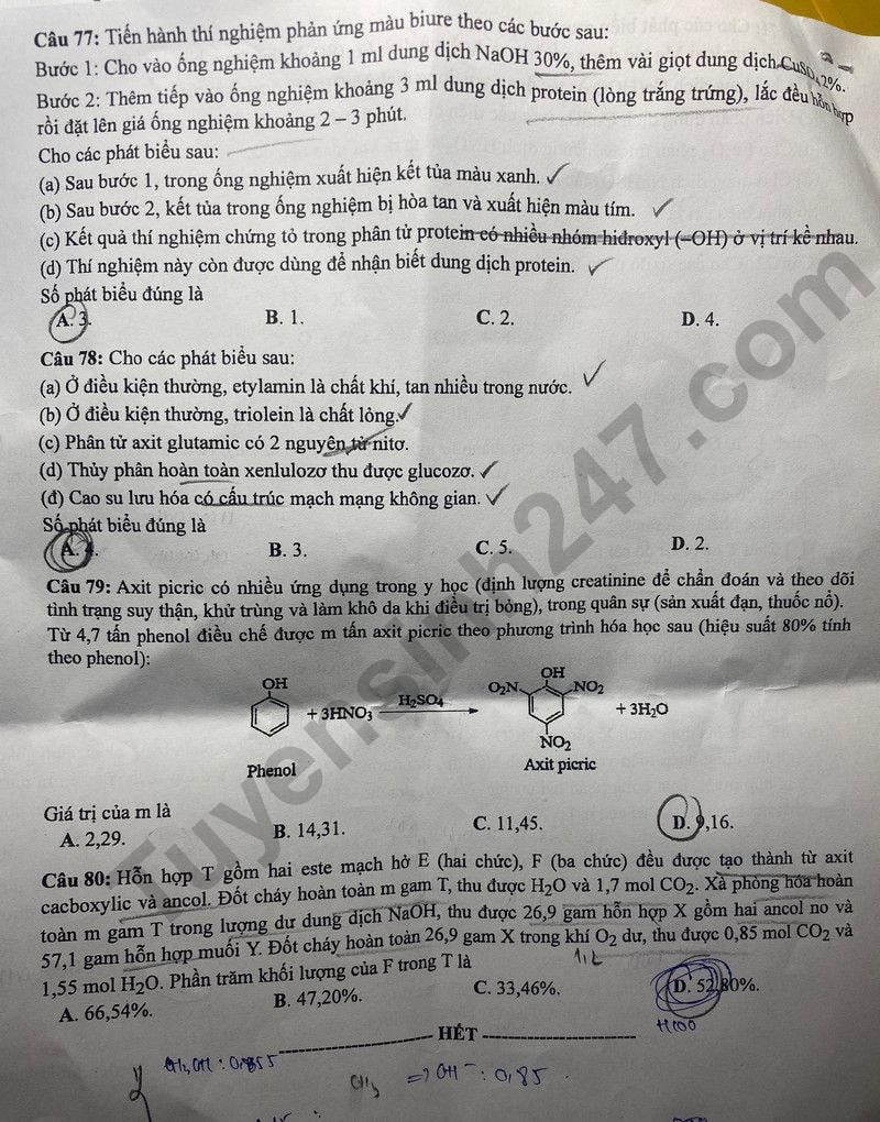 de thi tot nghiep thpt 2024 mon hoa hoc ma de 209 hinh 4